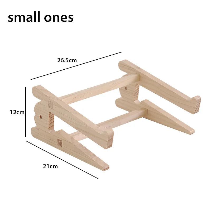 Support Écran PC Bois