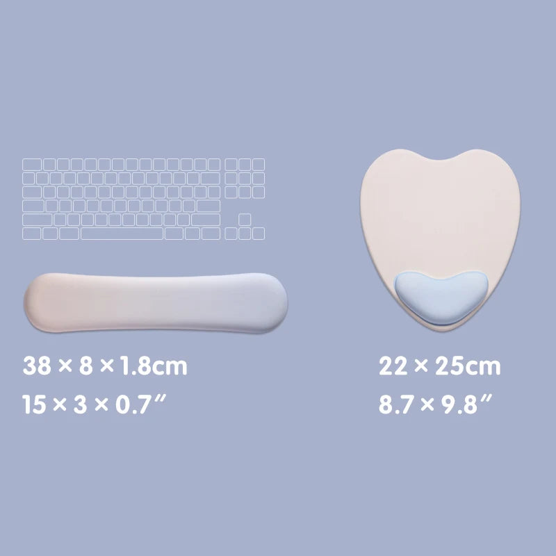 Tapis de Souris Ergonomique Cœur