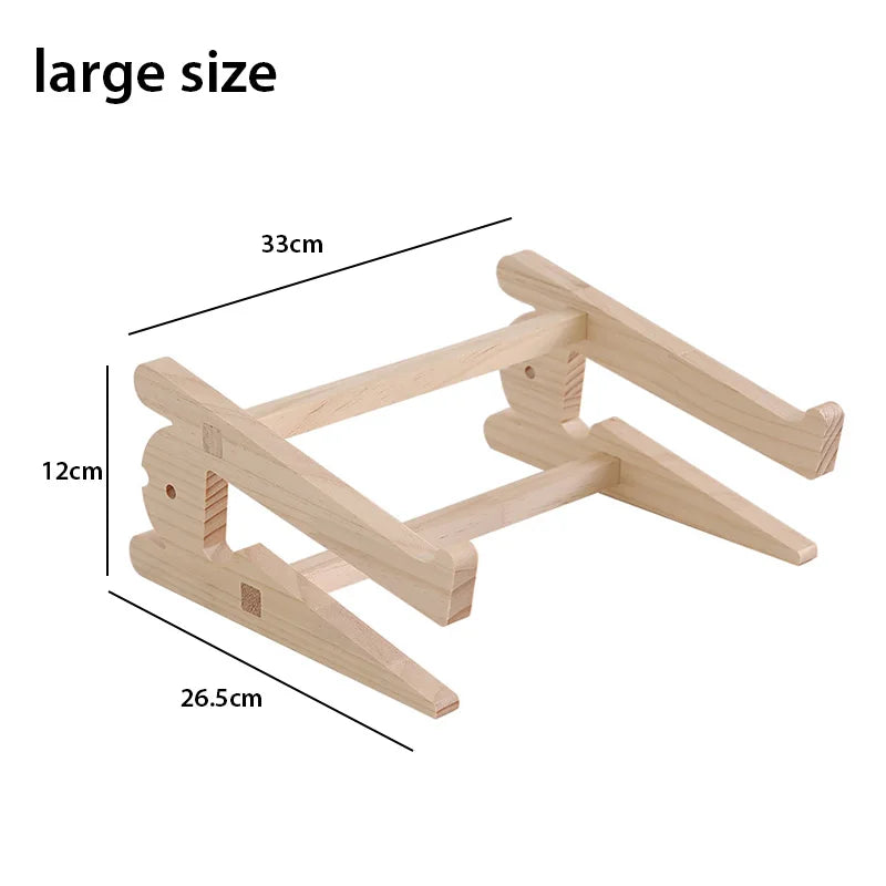 Support Écran PC Bois