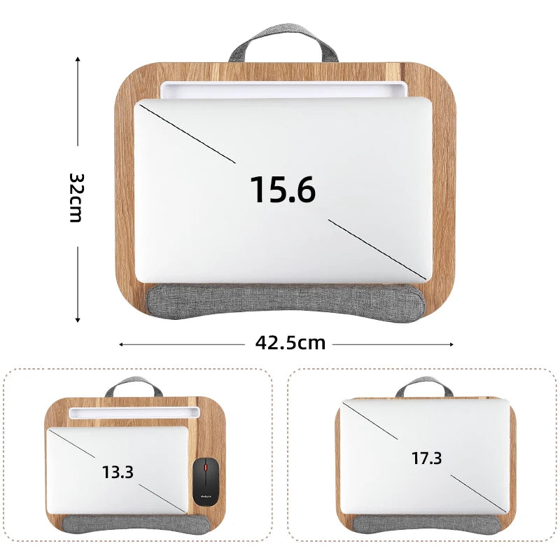 Support Ordinateur Portable Bois