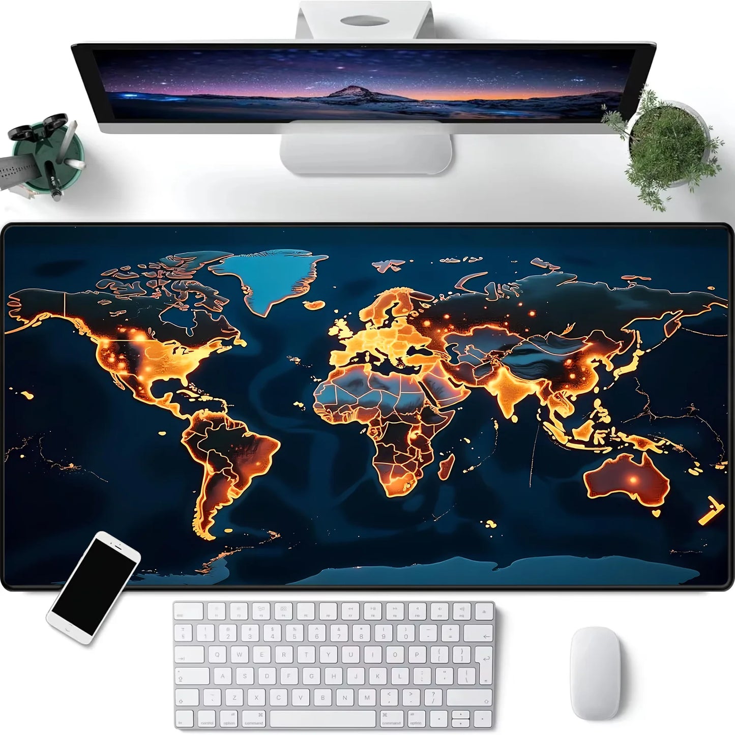 Sous Main Bureau Carte du Monde