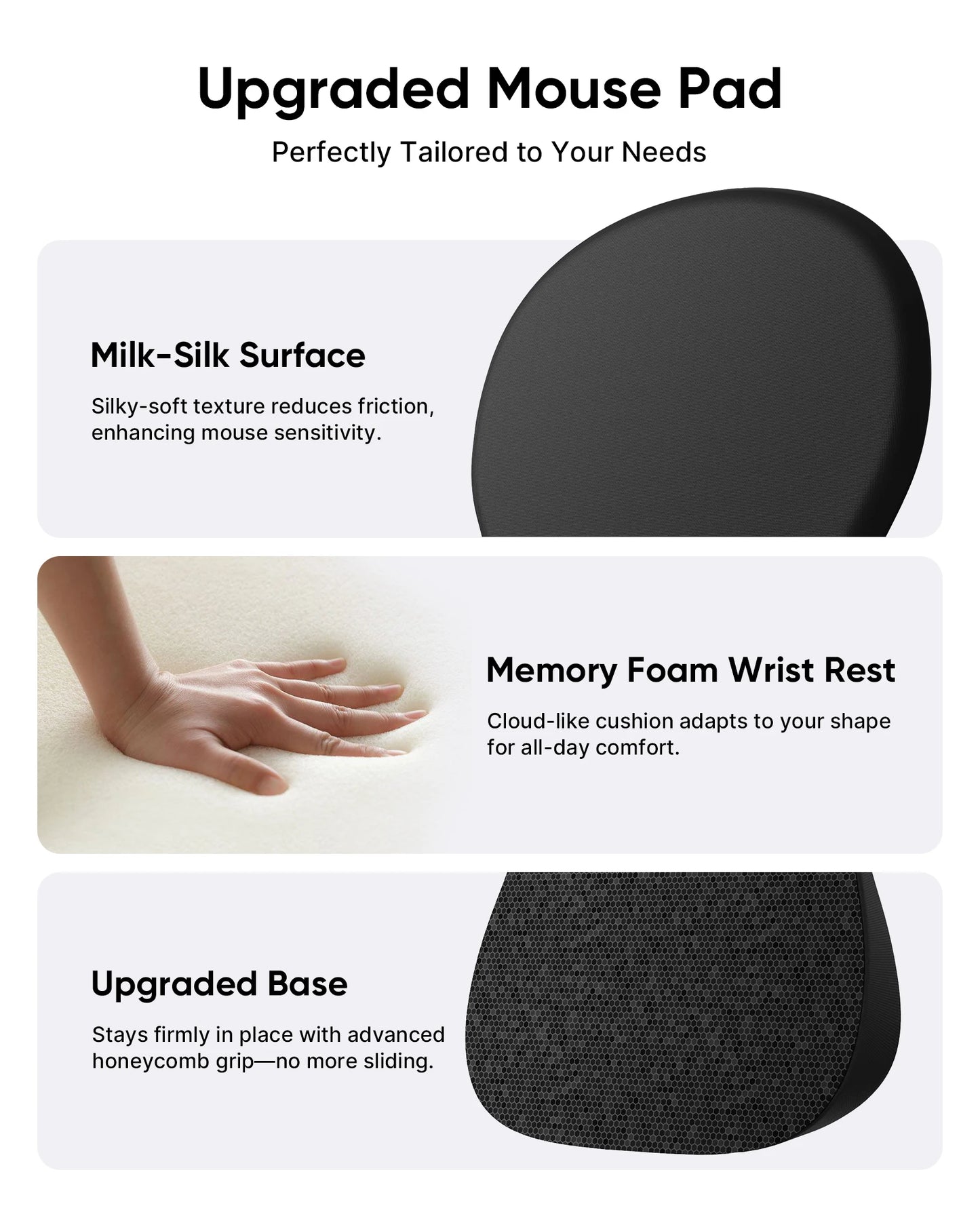 Tapis de Souris Ergonomique Repose Poignet