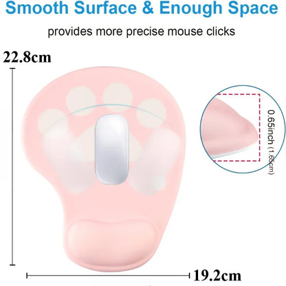 Tapis de Souris Ergonomique Patte de Chat