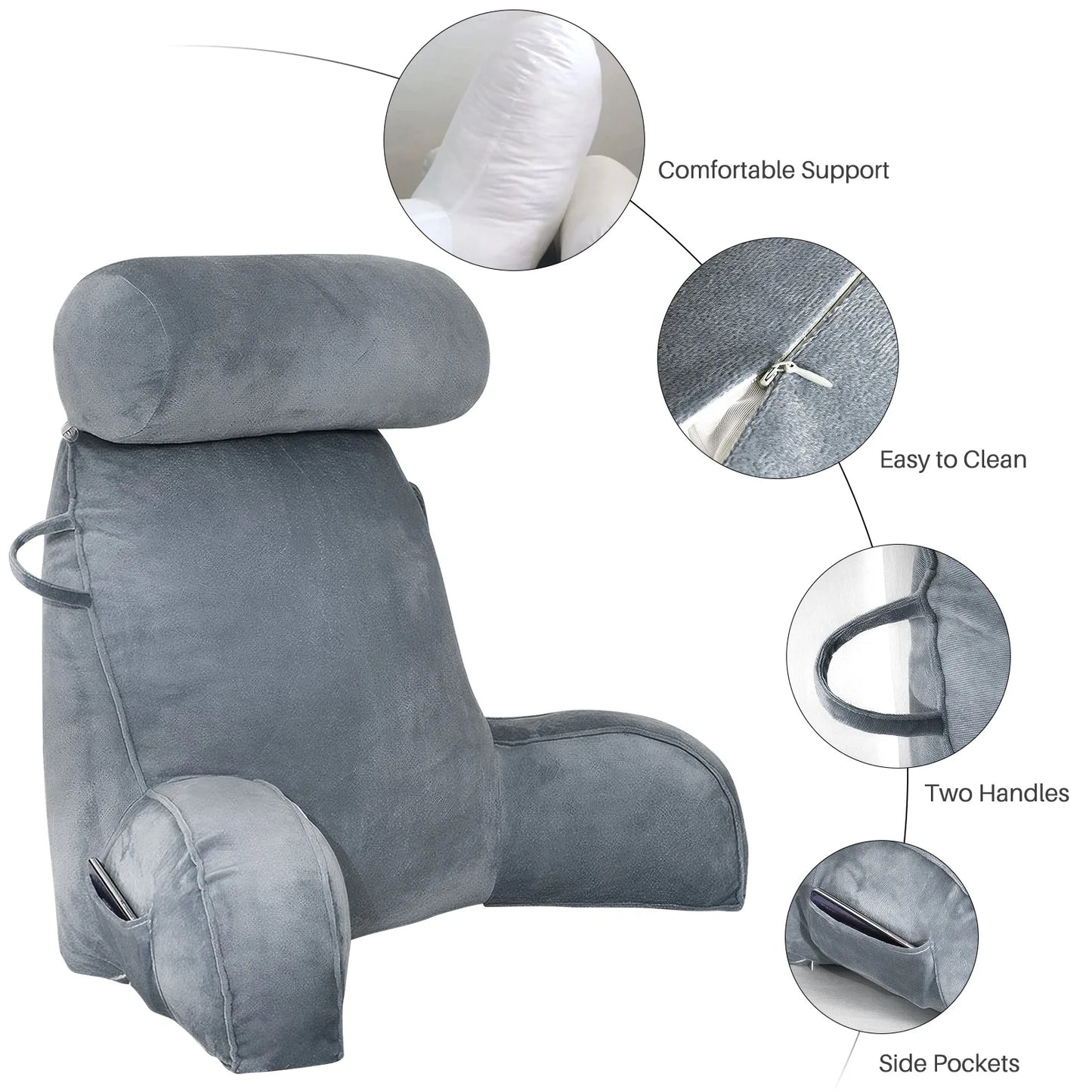 Coussin de Lecture Ergonomique XL