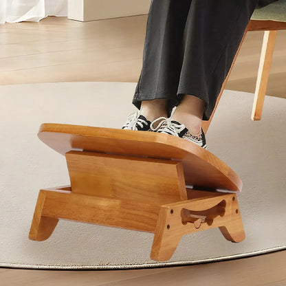 Repose Pied Bureau Bois