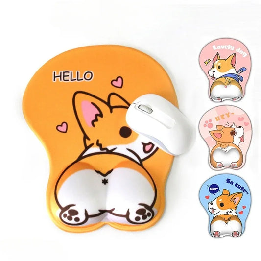Tapis de Souris Ergonomique Corgi