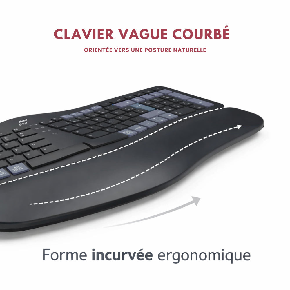 Clavier Ergonomique Sans Fil HERGOZ™
